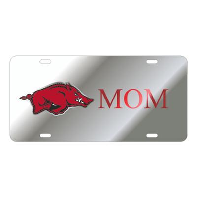 Arkansas Mom Razorback Logo License Plate