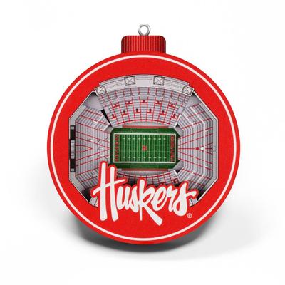 Nebraska 3D Stadium Ornament