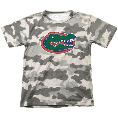 Florida Wes & Willy YOUTH Camo Logo Tee