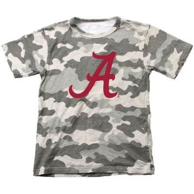 Alabama Wes & Willy KIDS Camo Logo Tee