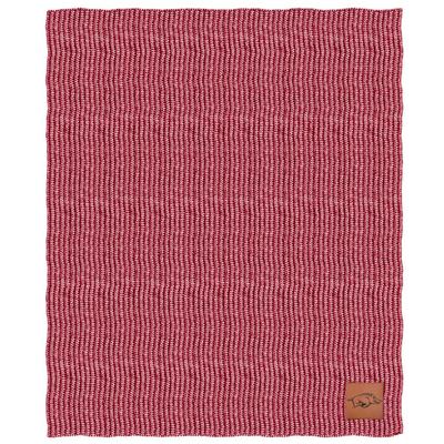 Arkansas Two Tone Cable Knit Blanket