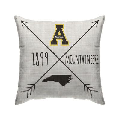 Appalachian State Cross Arrow Decor Pillow