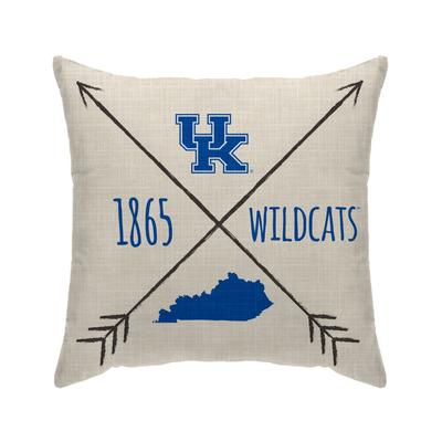 Kentucky Cross Arrow Decor Pillow