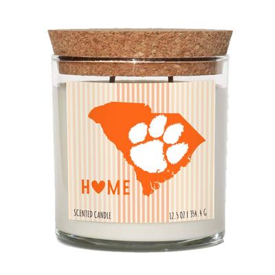 Clemson 12.5 oz Cork Top Candle