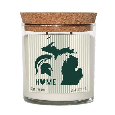 Michigan State 12.5 oz Cork Top Candle