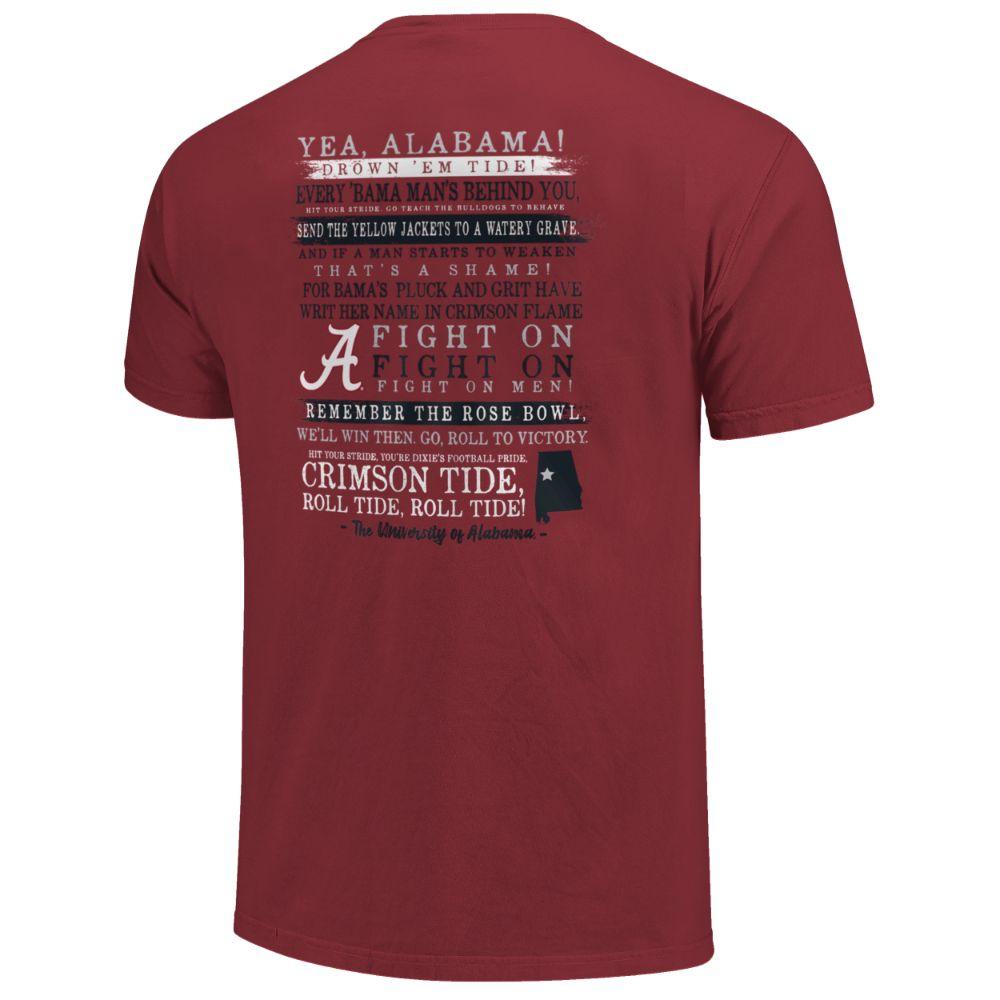 Bama | Alabama Comfort Colors Fight Song Stripes Tee | Alumni Hall