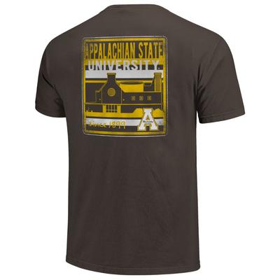 Appalachian State Comfort Colors Building Stripes Tee