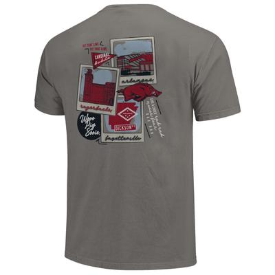 Arkansas Comfort Colors Campus Polaroids Tee