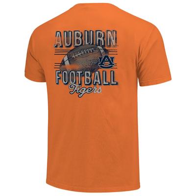 Auburn Comfort Colors Football Stripes Tee