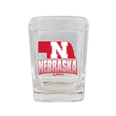 Nebraska 2 oz State Map Shot Glass