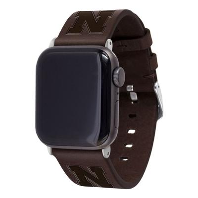 Nebraska Apple Watch Leather Watch Band 42/44 MM