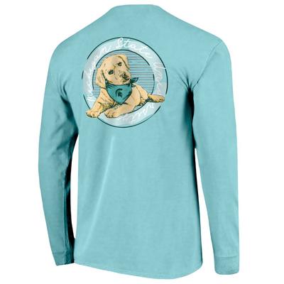 Michigan State Comfort Colors Good Dog Circle Long Sleeve Tee