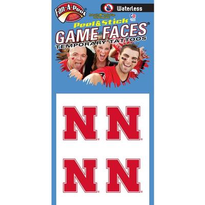 Nebraska Waterless N Logo Tattoo