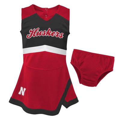 Nebraska Gen2 Girls Cheer Dress with Bloomer