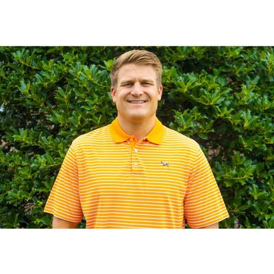 Tennessee Volunteer Traditions Orange Bluetick Hester Stripe Polo