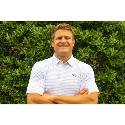 Tennessee Volunteer Traditions Pebble Wide Stripe Bluetick Polo