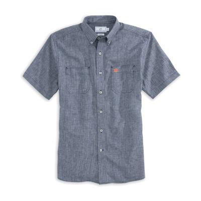 Auburn Southern Tide Dock Chambray Shirt