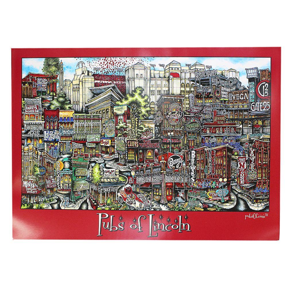 Nebraska Pubs Of Lincoln Poster 18 X 14