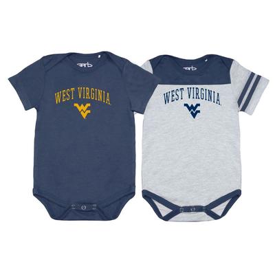 West Virginia Garb 2pk Infant Onesies