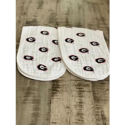 Georgia Cotton Muslin Burp Cloths (2 pack)