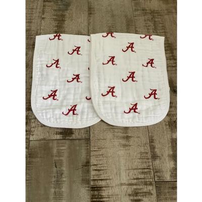 Alabama Cotton Muslin Burp Cloths (2 pack)