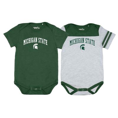 Michigan State Garb 2pk Infant Onesies