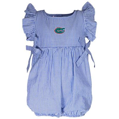 Florida Garb Infant Gingham Ruffle Sleeve Onesie