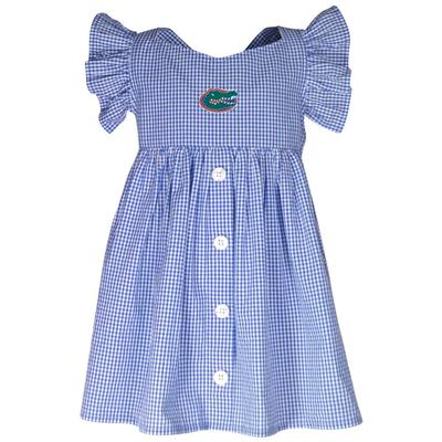 Florida Garb Toddler Gingham Ruffle Sleeve Dress