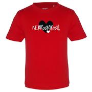  Nebraska Garb Toddler Heart Logo Tee