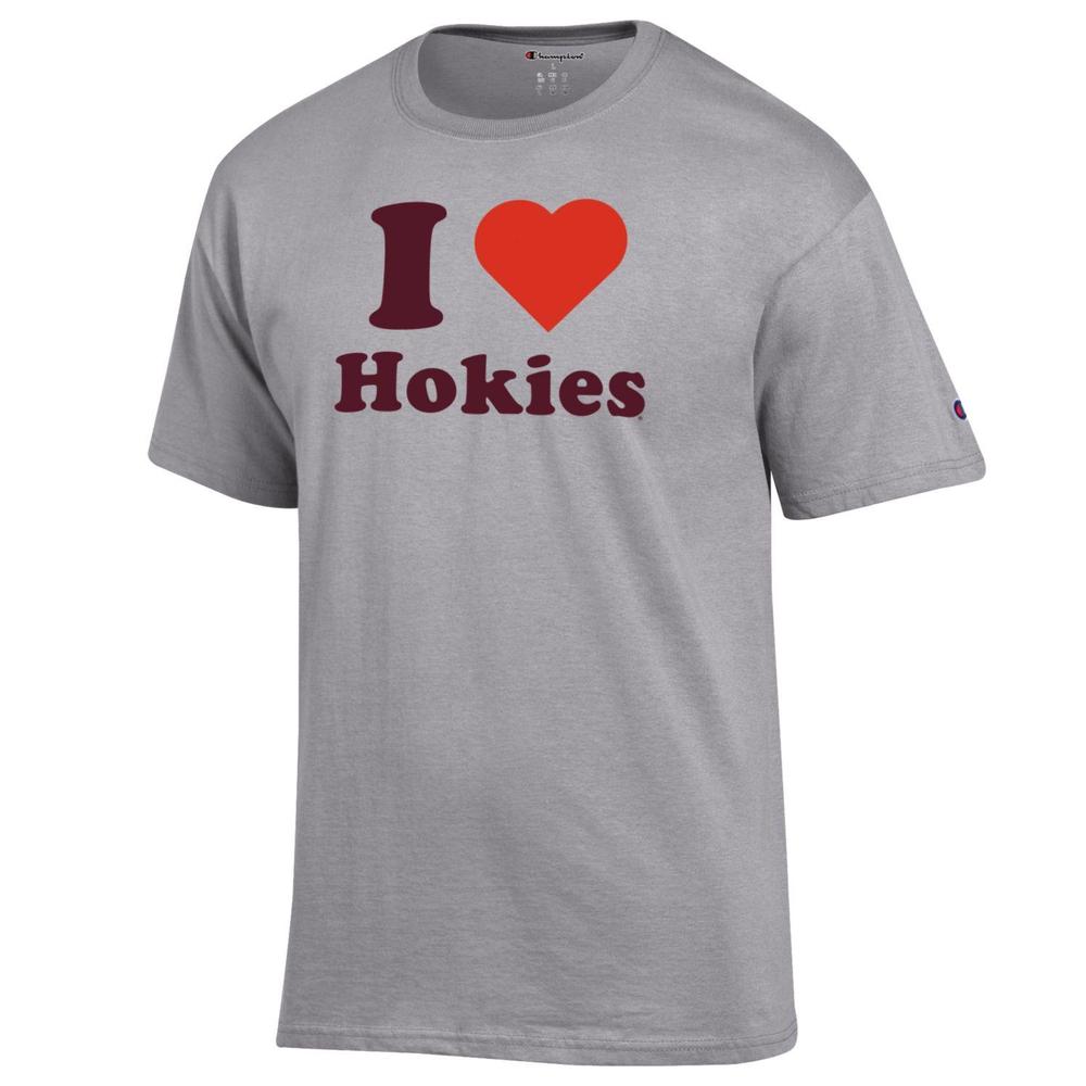  Virginia Tech Champion I Heart Hokies T- Shirt