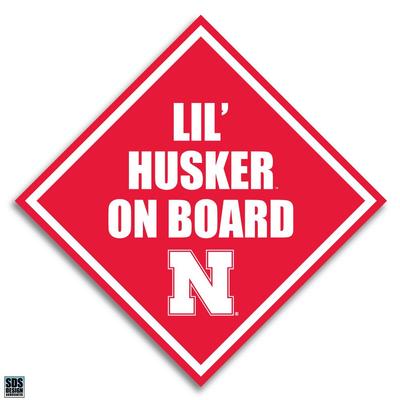 Nebraska 6 in Lil Husker on Board Decal