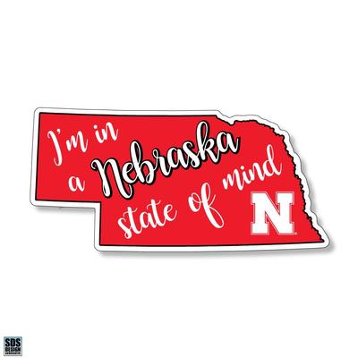 Nebraska 6 inch State of Mind Decal