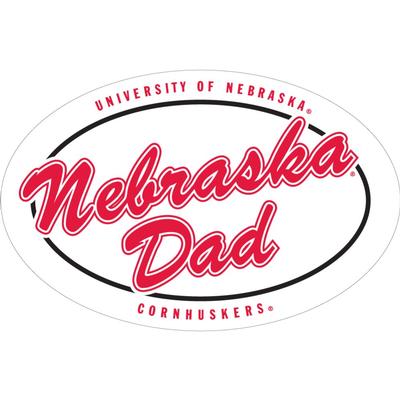 Nebraska 6 inch Nebraska Dad Magnet