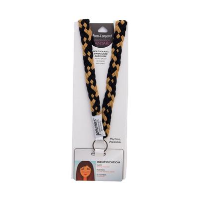 Pomchie Black and Gold Pom-Lanyard Breakaway