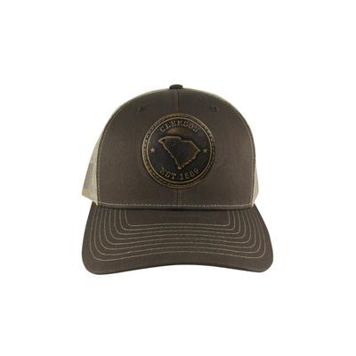 Clemson Zeppro Leather Circle Patch Adjustable Hat