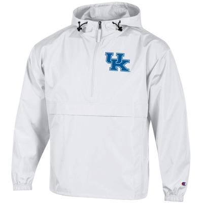 Kentucky Champion Unisex Pack And Go Jacket WHITE