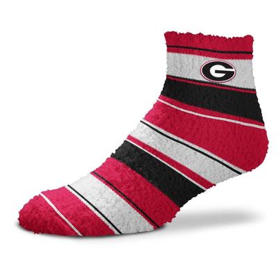 Georgia Skip Stripe Fuzzy Sock