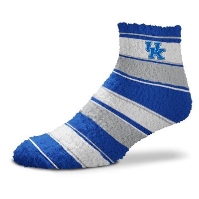 Kentucky Skip Stripe Fuzzy Sock