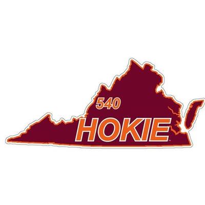 Virginia Tech Decal 540 Area Code 6