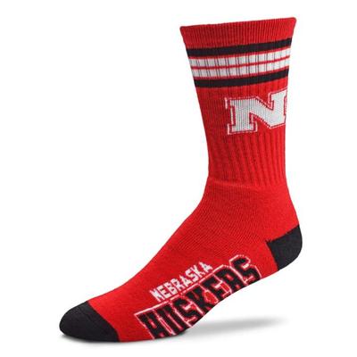 Nebraska 4-Stripe Deuce Sock
