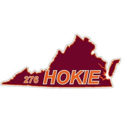 Virginia Tech Decal 276 Area Code 6
