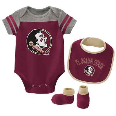 Florida State Gen2 Infant Tackle Creeper Bib and Bootie Set