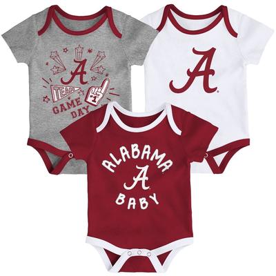 Alabama Gen2 Infant Champ Creeper 3 Pack Set