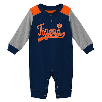 Auburn Gen2 New Born Scrimmage Long Sleeve Snap Onesie