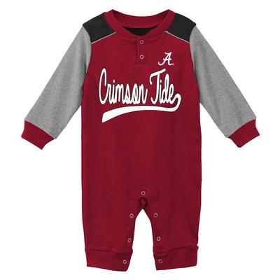Alabama Gen2 New Born Scrimmage Long Sleeve Snap Onesie