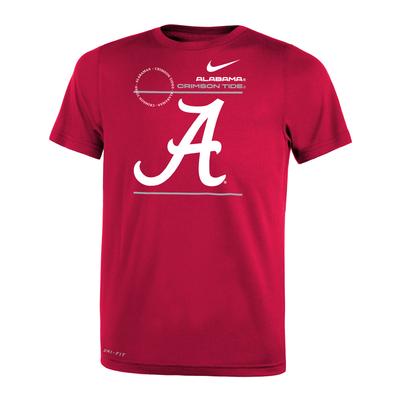 Alabama Nike KIDS Legend Dri-Fit Tee