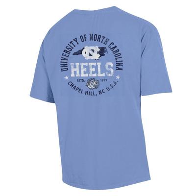 UNC Comfort Wash Logo Circle Short Sleeve Tee