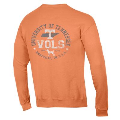 Tennessee Comfort Wash Logo Circle Crew Sweatshirt
