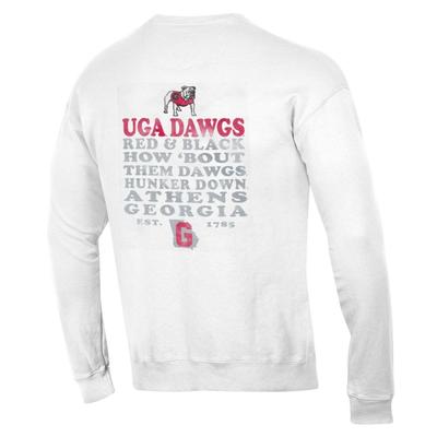 Georgia Comfort Wash Retro Font Crew Sweatshirt