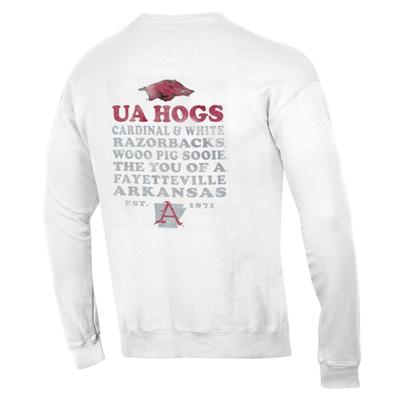 Arkansas Comfort Wash Retro Font Crew Sweatshirt